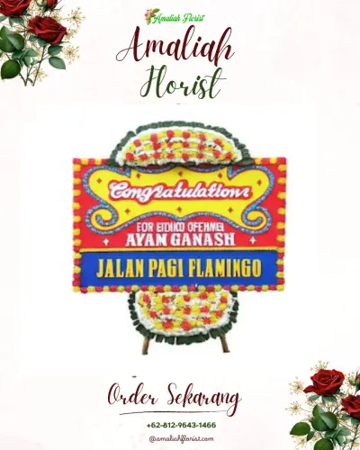 Bunga Papan Congratulation di Peneleh